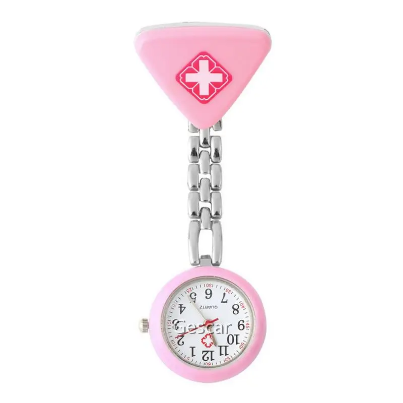 
Antique Medical Doctor Nurse Watch Tril-angle Designs Hanging Pin Nurse Watch Arabic Numerals Nurse Quartz Watch 