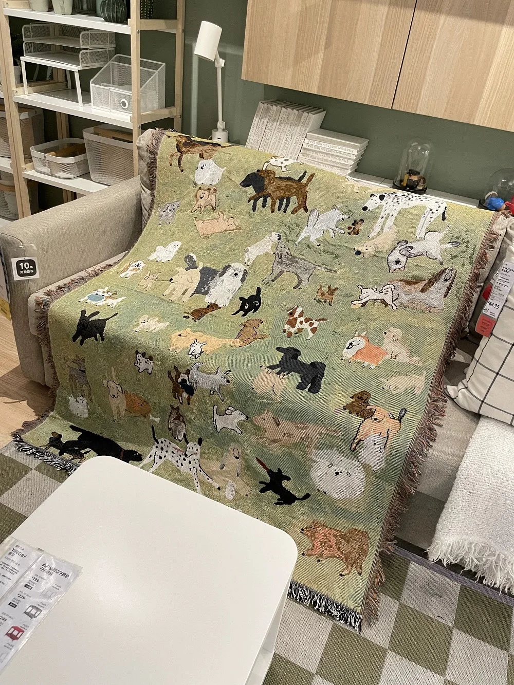 New Design Custom Jacquard Tapestry Design Pattern Woven Bohemian Cotton Polyester Blend Throw Blanket With Logo