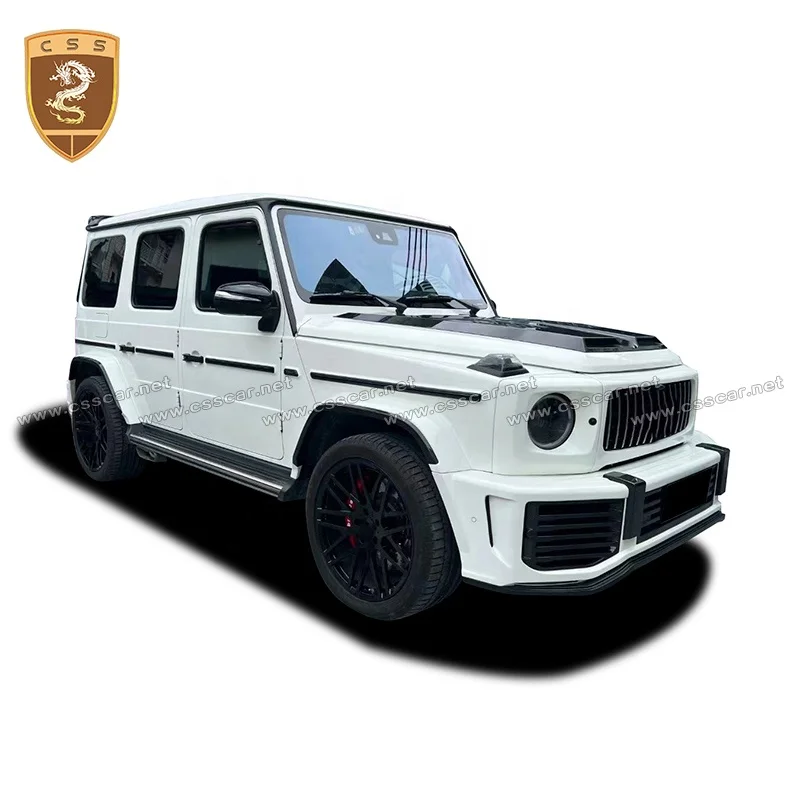 Facelift UBan Style Wide Body Kit For Mercedes Bens G Class W464 Half Carbon Fiber Fender Wheel Arches Front Rear Bumper Bodykit