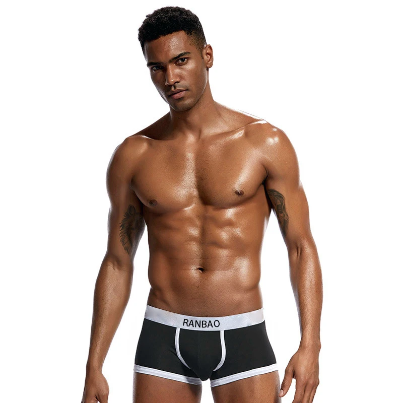 Factory Directly Fasion Mens Boxer Briefs Mix Color Men Boxers Underwear Custom Waistband Men Underwear