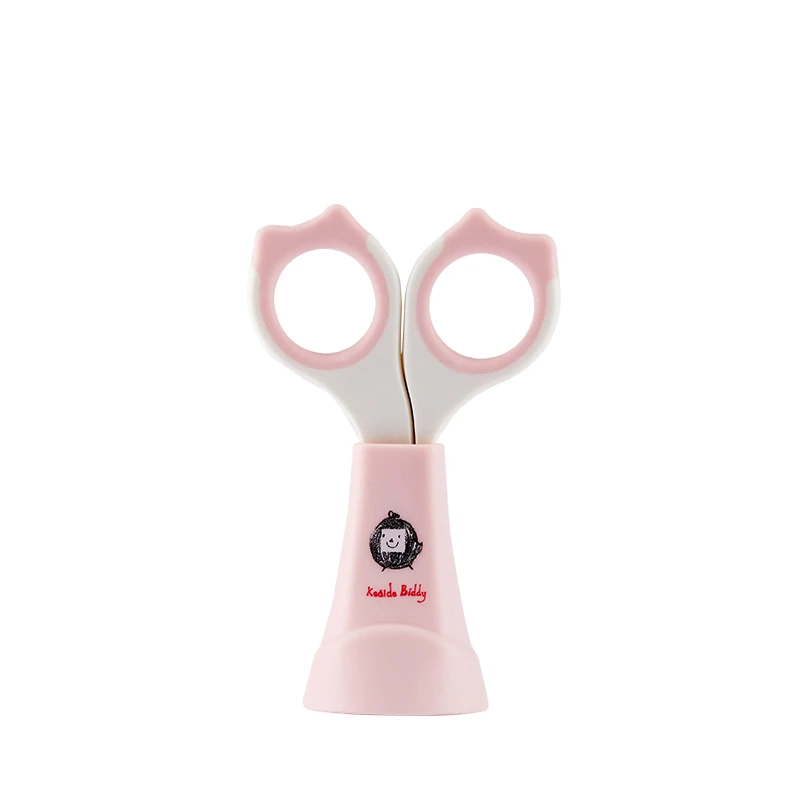 
Rabbit shape baby safety round tip nail scissors baby nail cutter for baby with case 