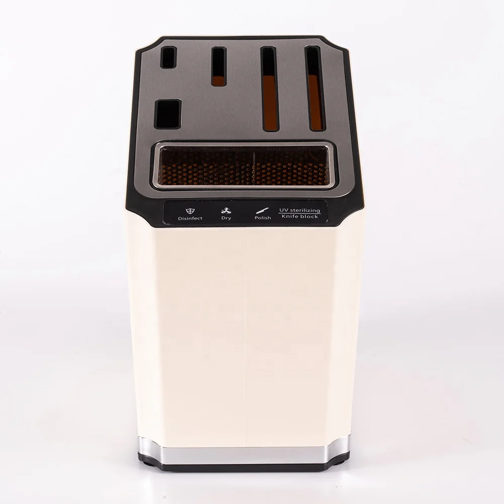 Professional 4 In 1 Multi-Functions Sharpener with Disinfect, Dry, Storage function, Kitchen Knife Set holder