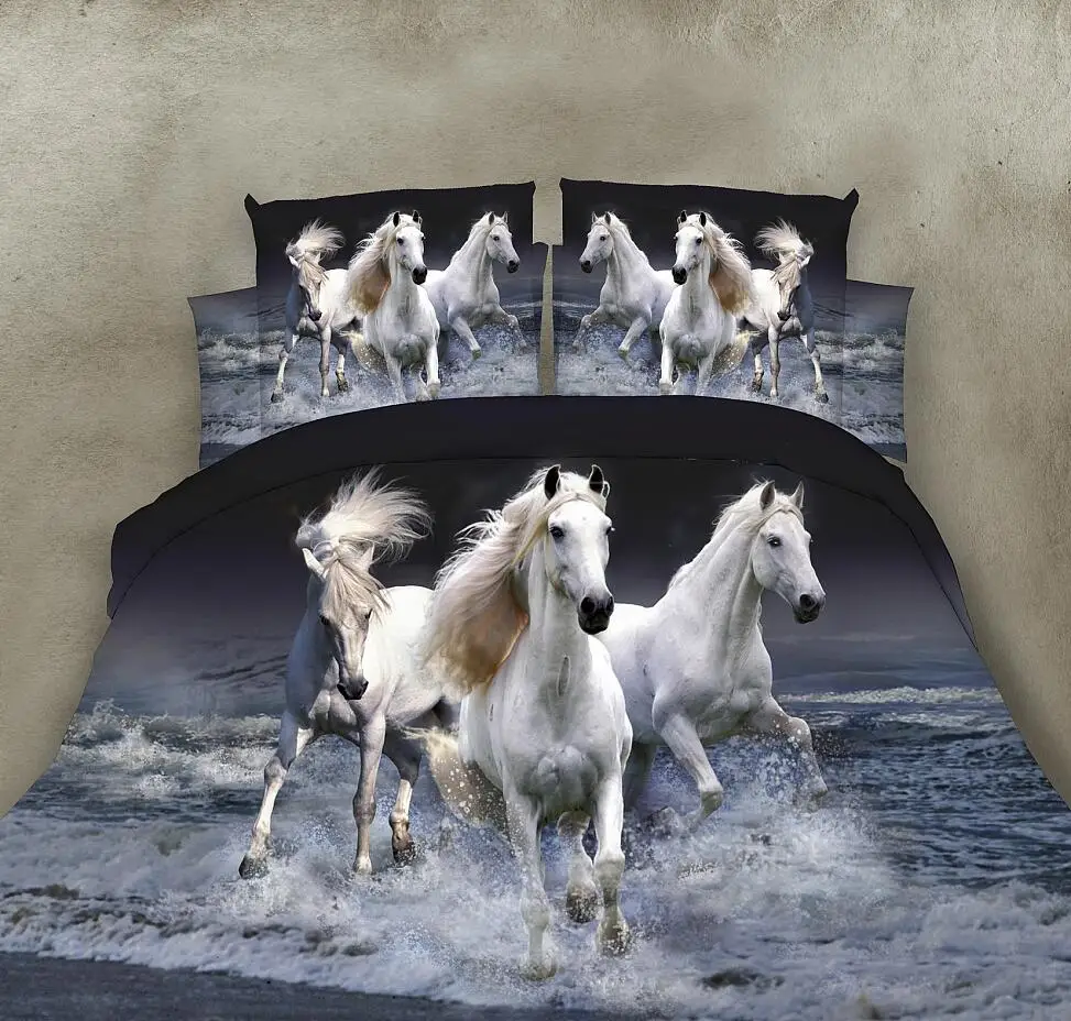 China panda king size animal duvet cover set bed sheets 3d bedding set