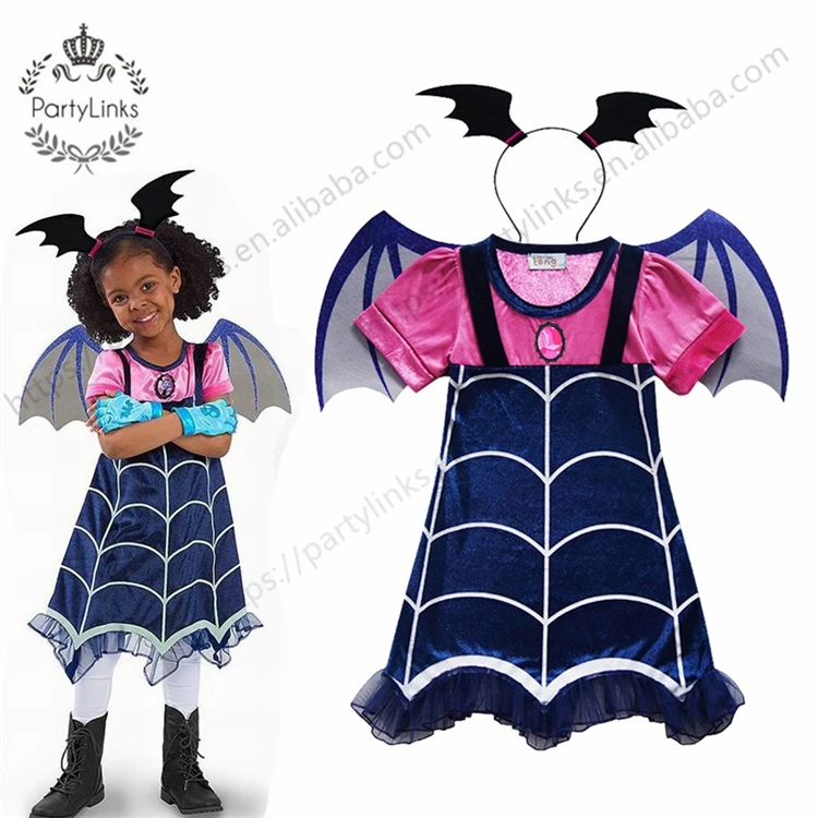  Детские сувениры Vampirina костюмы вампира косплей платья для девочек карнавальные Хэллоуина