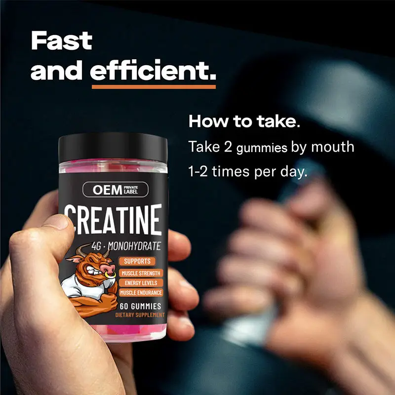 Creatine Pre-workout Pre Workout Supplement Creatine Monohydrate Betaine Anhydrous Vitamin B6 Alpha Gpc Complex Creatine Gummies