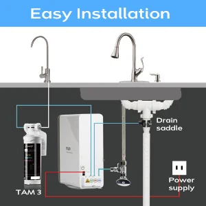 Clear Tds Value Smart Faucet Home Undersink Reverse Osmosis Water Filter System RO Water Purifier RO For Home Drinking
