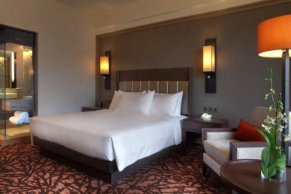 Motel furniture (King headboard, Nightstand, Desk, Chair, Armchair, Side table, TV Cabinet, Luggage rack) for hotel