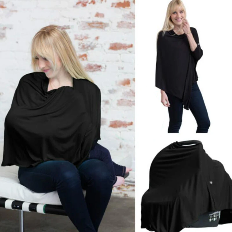 Multifunctional maternity blouse anti-glare nursing towel wrapping baby stroller cover