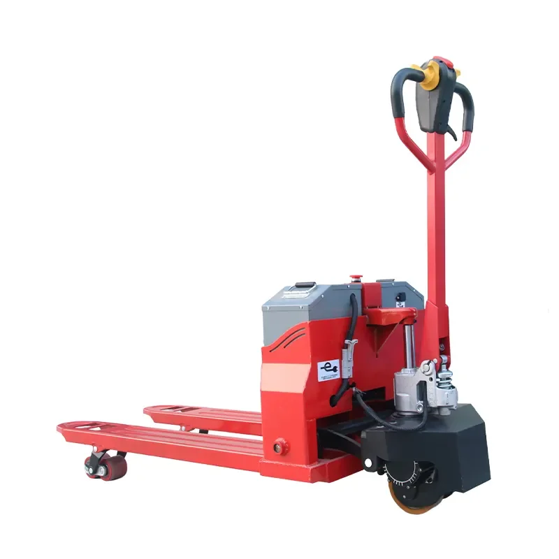 semi electric manual forklift Factory direct sales semi electric pallet forklift battery power pallet truck