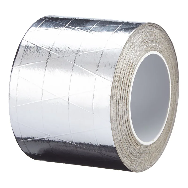 HVAC Alu solvent glue fireproofing Fibreglass 3way Reinforced 7U Aluminium Foil-Scrim-Kraft Tape