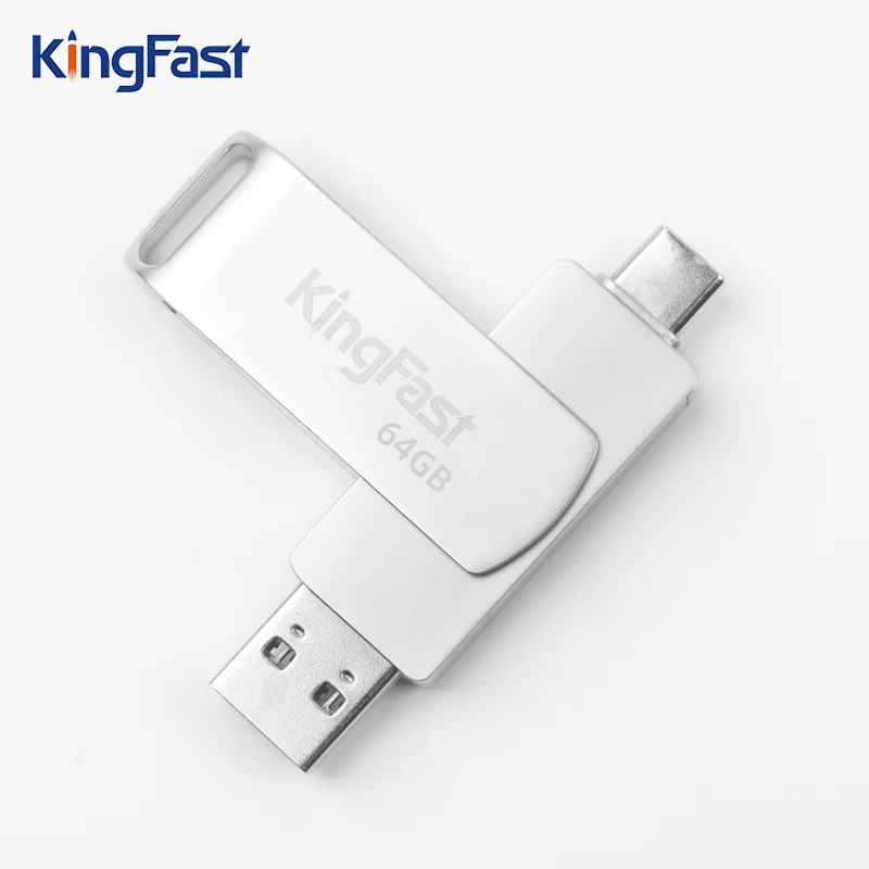 KingFast Brand USB 3 0 Type-C 64GB памяти с бумажной