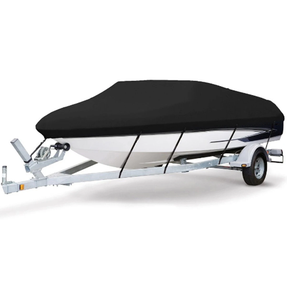 Factory customized duty waterproof and UV proof V-shaped boat cover 210D Oxford cloth boat cover machine general yacht