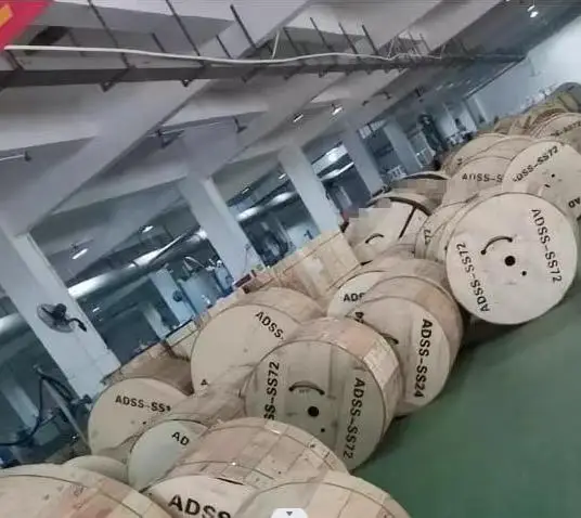 ADSS outdoor overhead single jacket 100m span 24 core adss fiber optic cable