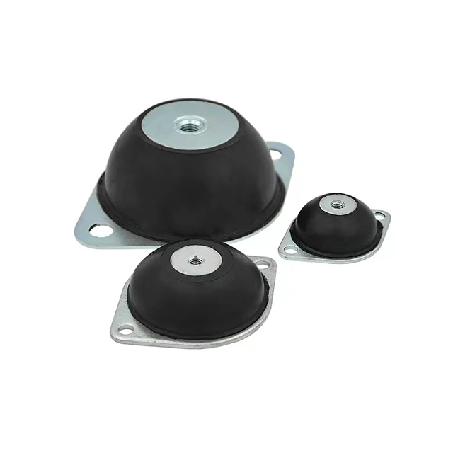 Customizable engine shock absorber rubber mounts for anti-vibration mounting of diesel generator sets