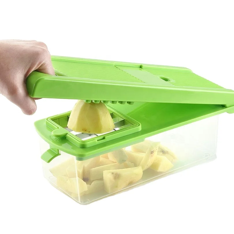 Multi-function 10 in 1stainless steel vegetable potato food cutter grater slicer home kitchen
