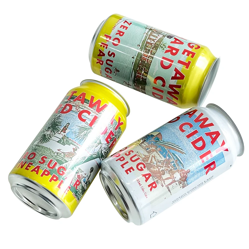 355ml Standard Aluminum Cans with 202 Cover Lid for Beer Soda Milk Beverage Drinks Packaging & Printing