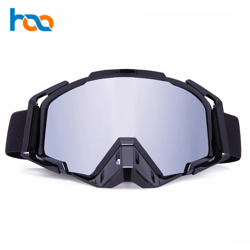 
Guangzhou Manufacturer Custom Non-Slip Straps Anti Fog Racing Dirt Bike Motocross Goggles 