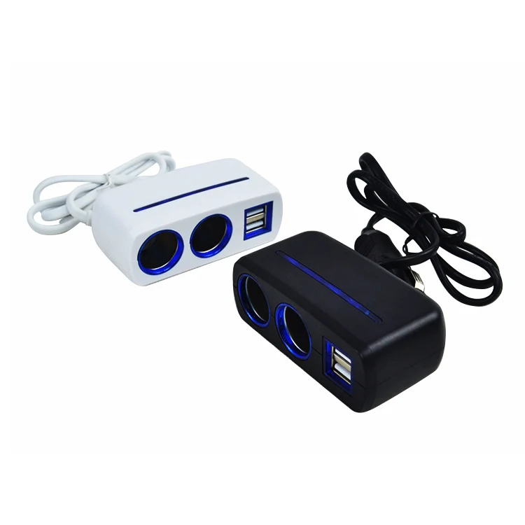 Olesson 1638 12-24V Dual USB 2 in 1 Socket Cigarette Lighter Car Charger Electric Car Charger Phone Socket  USB Charger Socket