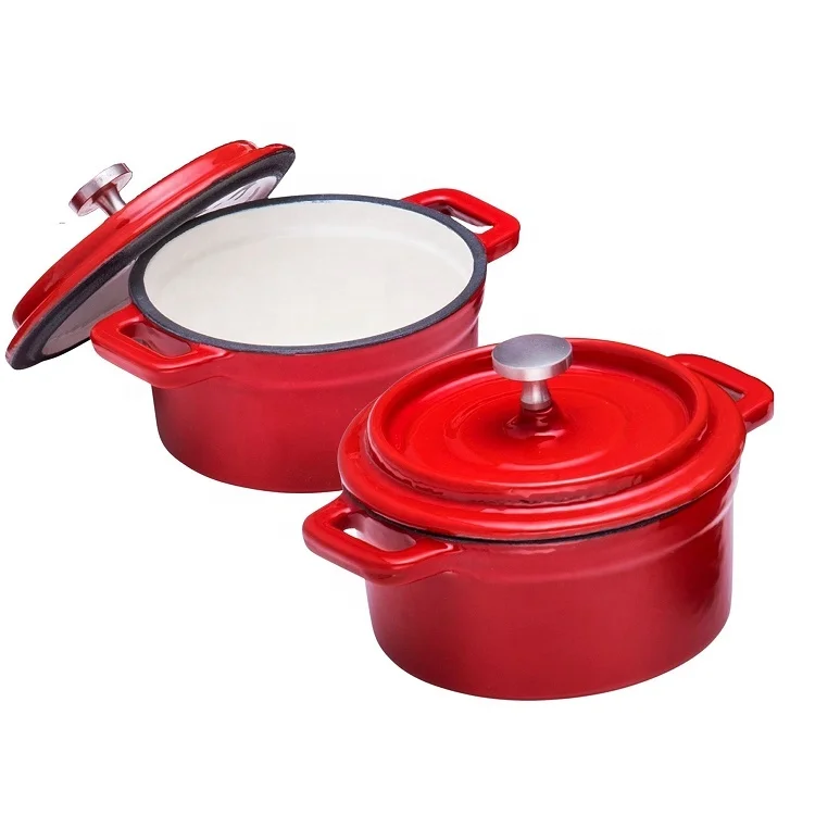 10cm Mini Cookware Chocolate Hot Pot Best Metal Swiss Fondue Set Cast Iron Fondue
