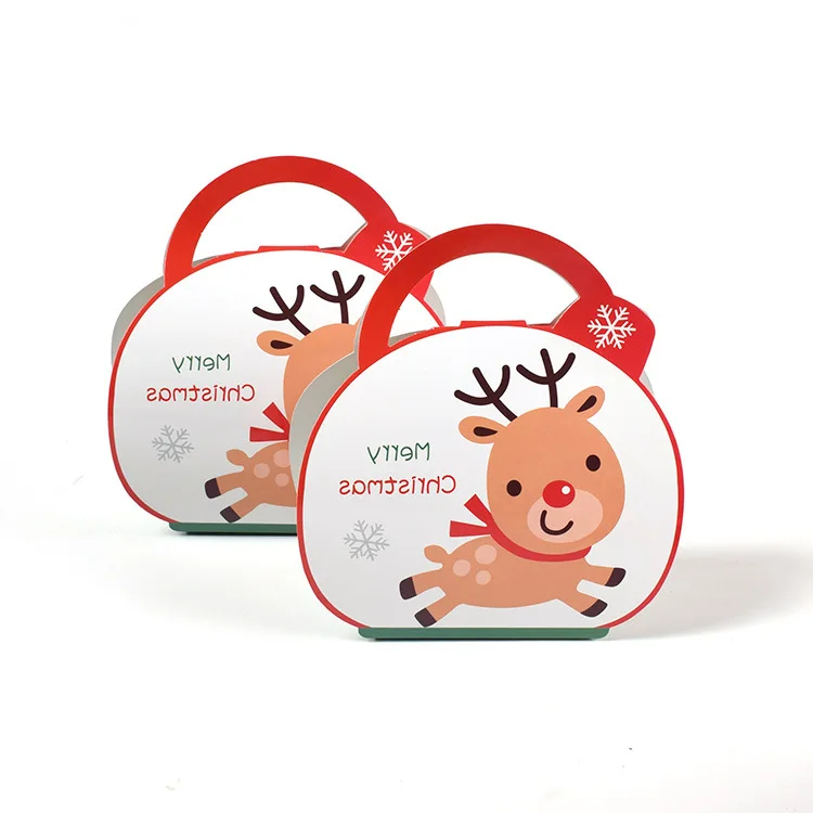 christmas eve packaging round box with ribbon house shaped for socks christmas cake candy box hat scarf