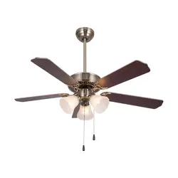 Custom logo ceiling fan with led light vintage ceiling fan