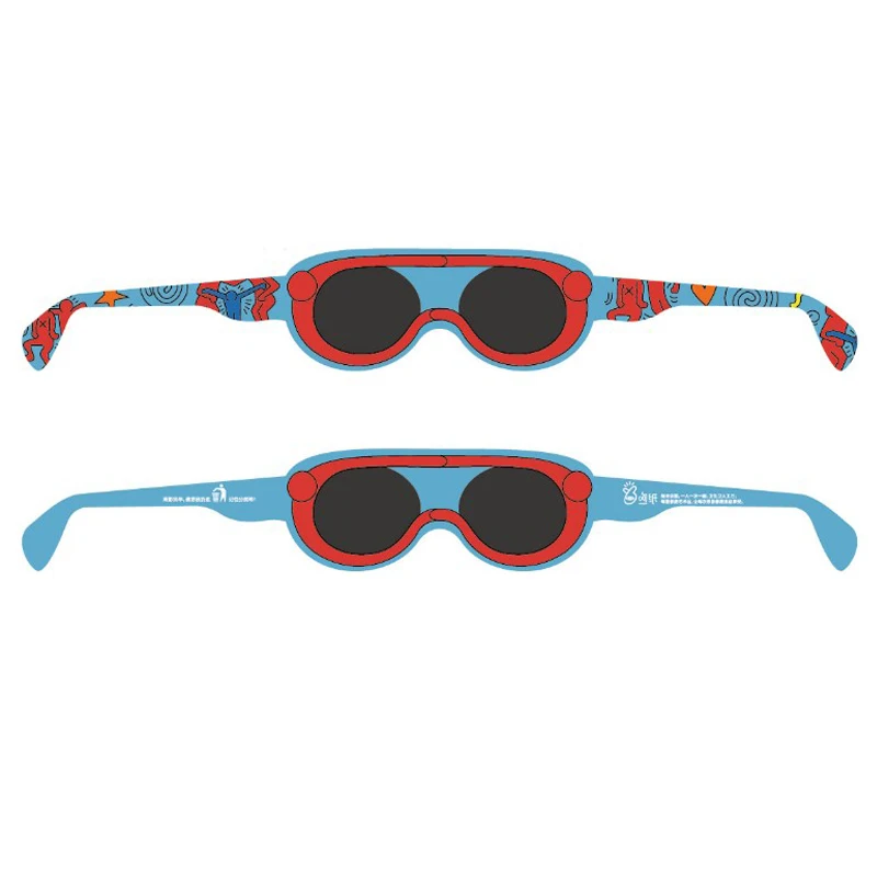 Custom Love Heart Star Diffraction Glasses Cardboard 3D Fireworks Glasses