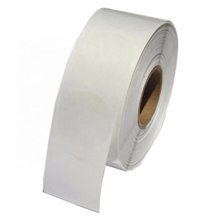 custom round Vinyl PVC transparent blank sticker scrapbooking wafer seals self adhesive clear seal packaging hologram label