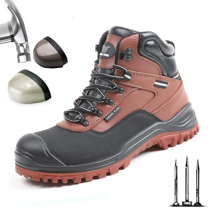 Brand Wholesale High Quality Custom Comfortable Waterproof safety shoes construction steel toe shoes for work