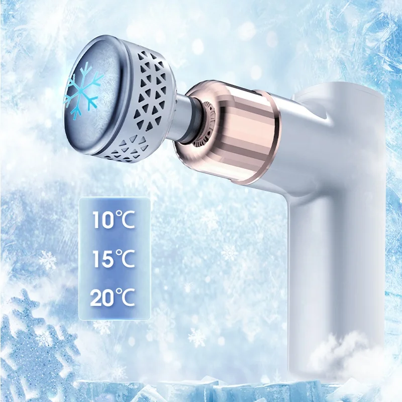 Mini Heat Fascia Massage Gun Electric Massager 2022 Dropshipping Hot and Cold Back Muscle Massage Gun For Full Body