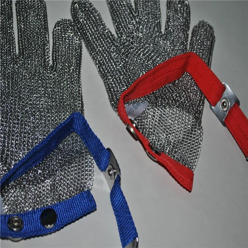 316L Stainless Steel Mesh Butcher Slaughter Meat Cutting Fishing Safety Gloves