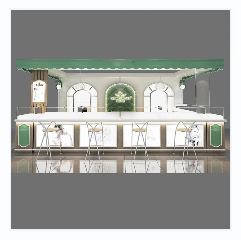 Современная витрина для ювелирного магазина