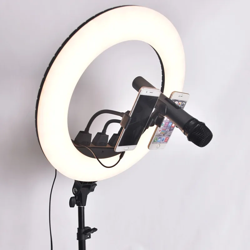  ZB-F348 светодиодная кольцевая лампа 18 дюймов (45 см) Ring Light с беспроводным пультом дистанционного управления для прямой трансляции Tiktok