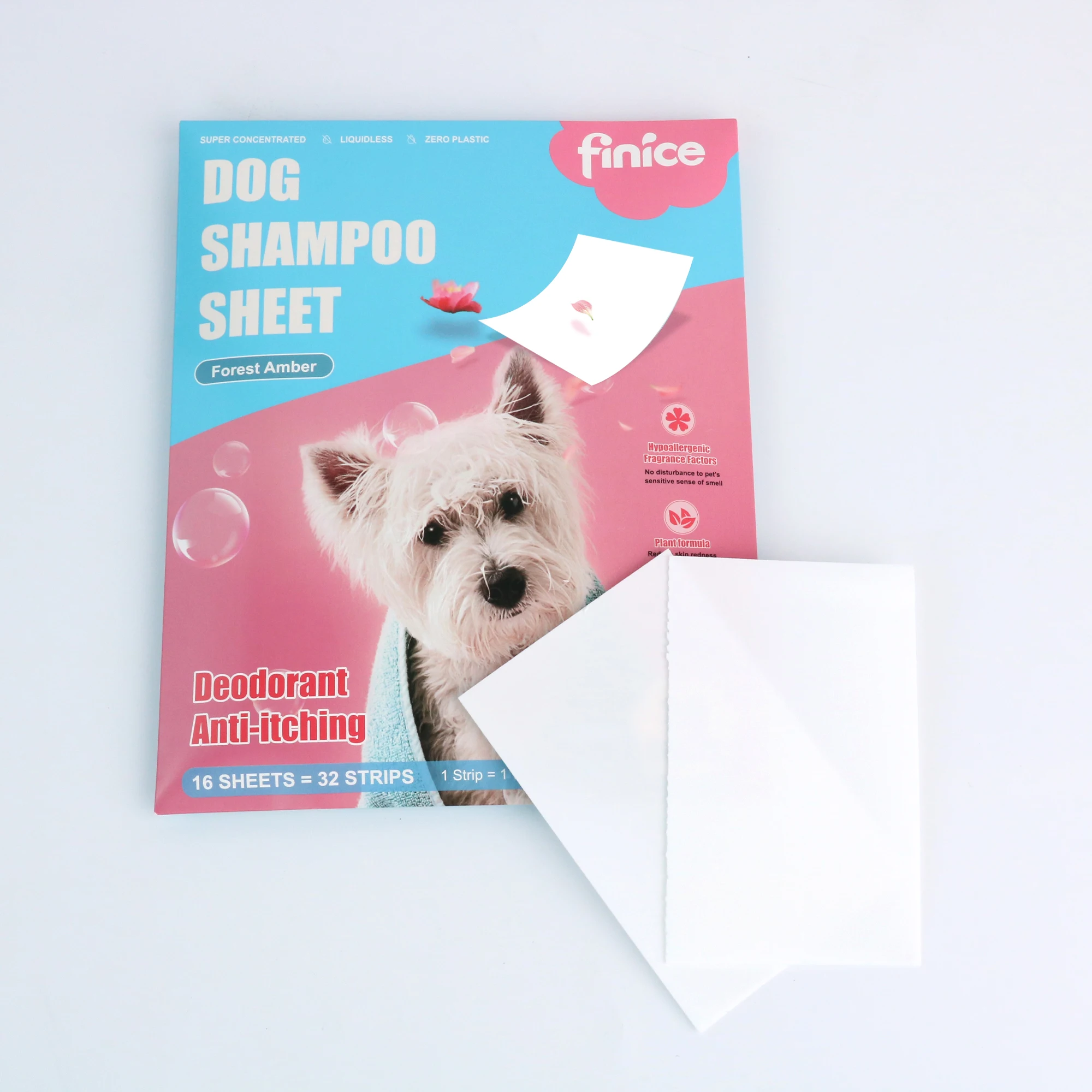 finice FNC964 Pet cleaning tablet Pet cleaning sheet Pet Shampoo sheet dog clean sheet