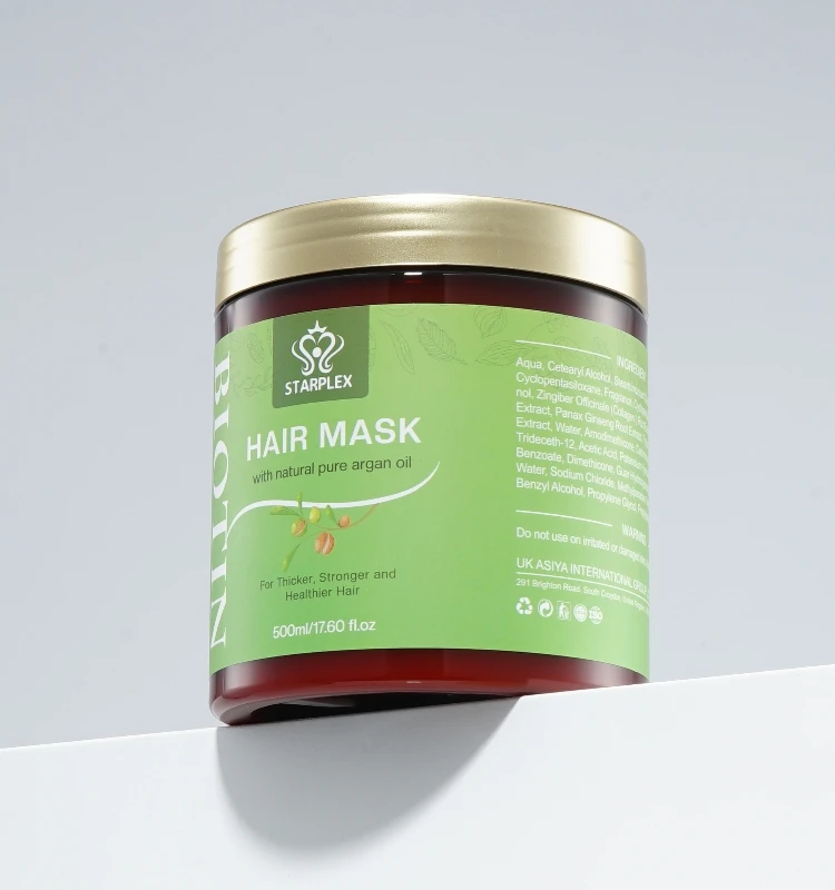 Starplex 500ml Collagen Biotin Hair Mask for Adults Pure Argan Oil Moisturizing Cream Refreshing Nourishing Hair Treatment