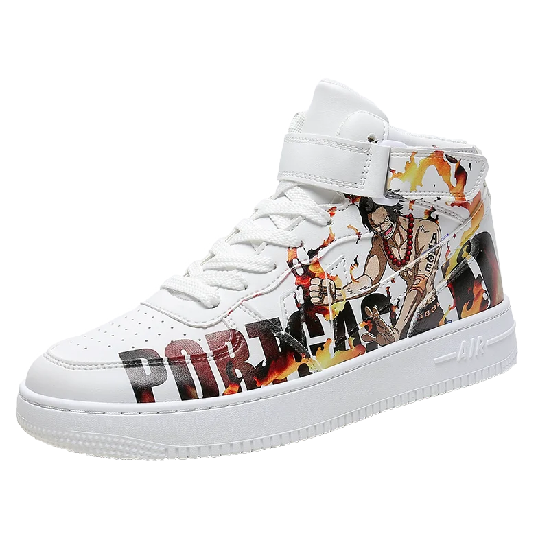 Ziitop Manufacture Air 1 force Casual Men Sneakers One piece Portgas D Anime Shoes For Men Men Skateboard Shoes