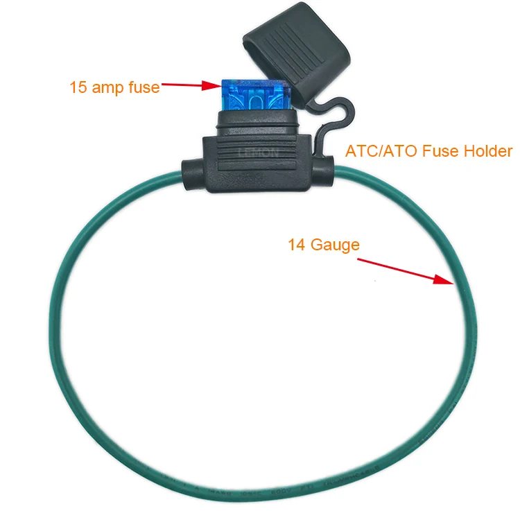 Встроенный держатель предохранителя 10AWG 12AWG 16AWG