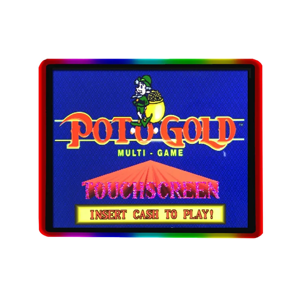 cheaper 19 inch Capacitive touch monitor LED Lights Ring for POG/WMS Gaming Monitor