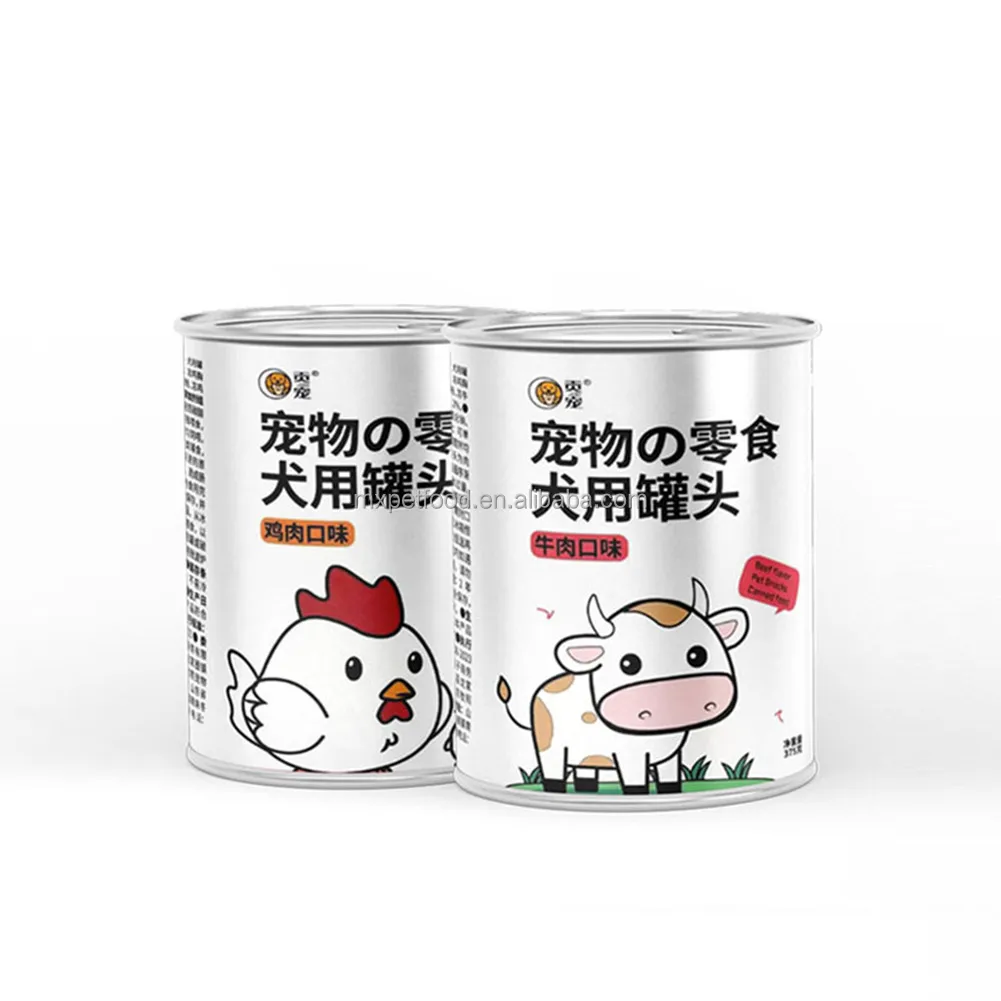 China Factory Direct Competitive Price Canned Wet Senior Dog Treats Food High Protein 375g Tuna