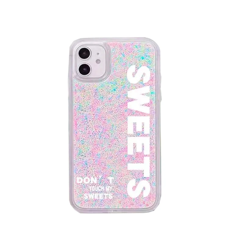 Beautiful candy of phone case rainbow sugar for iphone 11 and 12 series 7/6/6s 8 x plus