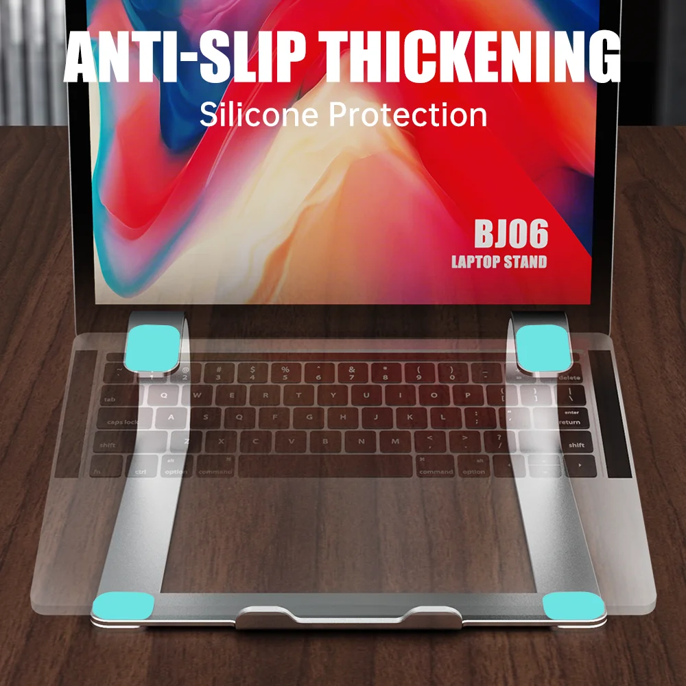 High Quality Folding Table Adjustable Viewing Angle Aluminum Monitor Holder Laptop Stand