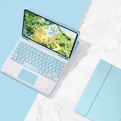 Trackpad Wireless Tablet Keyboard Case Cover With Pencil Holder For iPad 7th Gen 10.2  ipad air 5th generation  pro11 iPad 10th