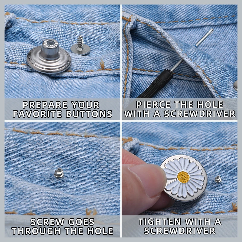 Zhejiang Manufacturer Offers High-quality Metal Jeans Buttons with Plating, Pattern Decoration