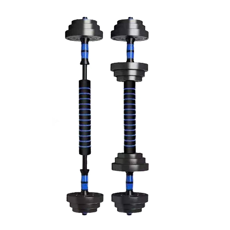 Adjustable weight barbell set Weightlifting gym Fitness Chrome dumbbell set weightlifting equipment10 kg 20 kg 30 kg 40 kg 50 kg