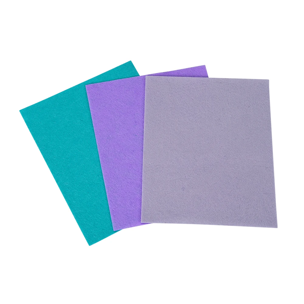 Gsm Customization Multi Color Flock Fiber Wad Polyester Filling Polyest Wad Sheet For Furniture