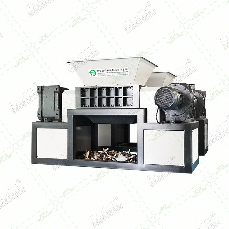 Recycling Heavy Duty Twin Shaft Shredder Machine for Metal Car Wheels Shredding Hot Cheap Price