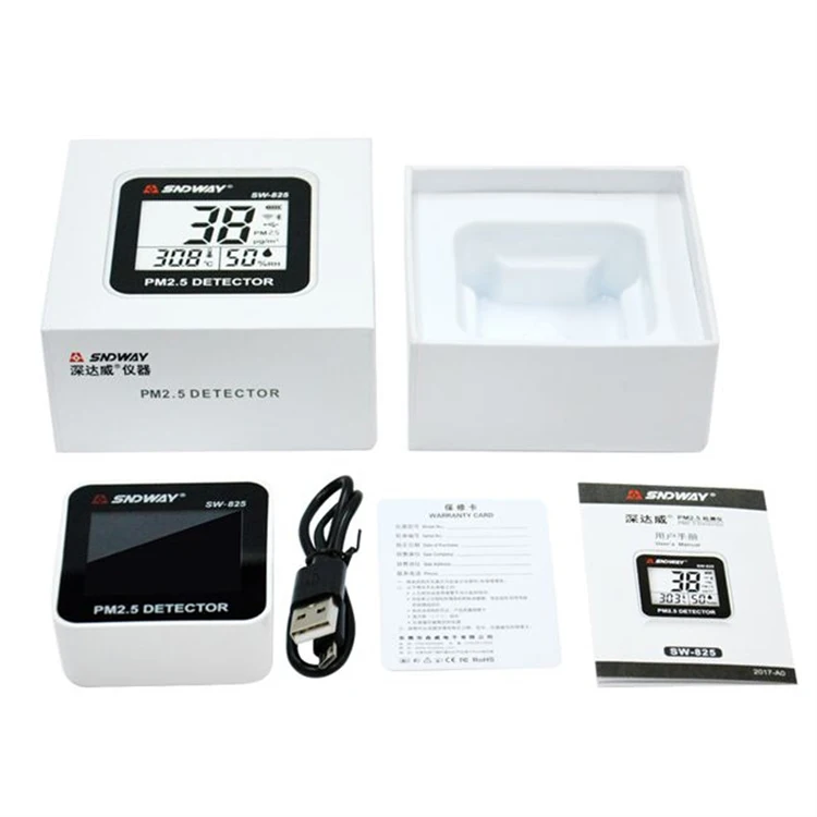 SNDWAY Portable Mini Home Air Monitor SW-825 pm2.5