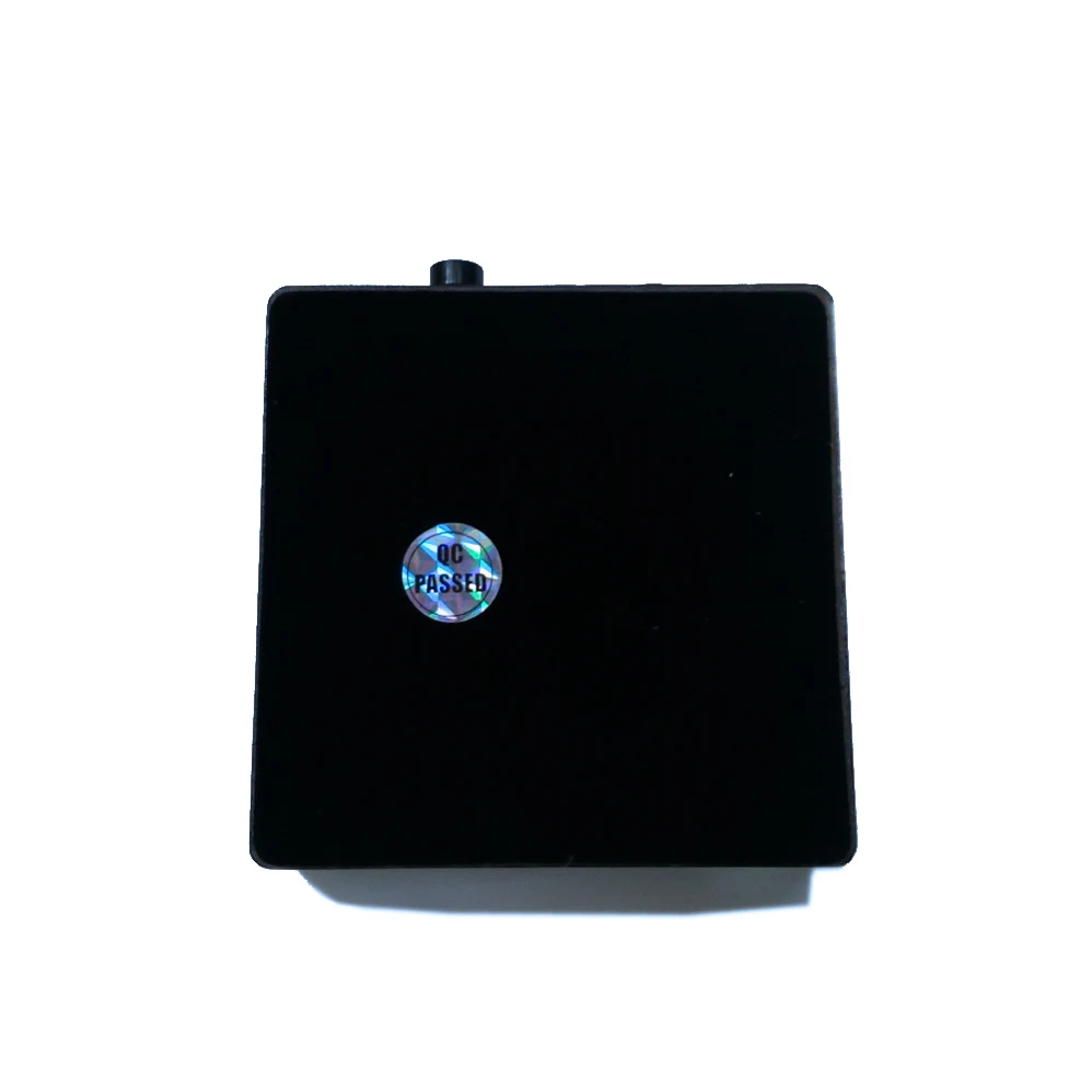 BOSHI Black Piano lacquer Finish Wood White SMD Light Vase displaying LED Light Base stand