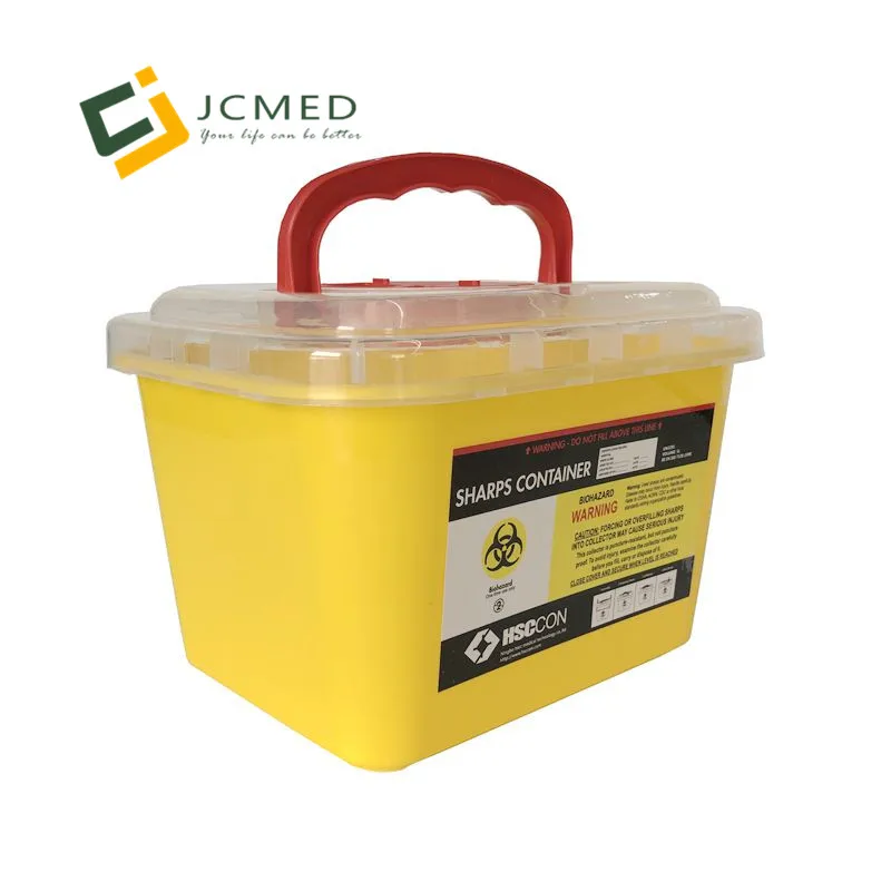 JCMED 510k certified 3L biohazard syringe container jeringa de contenedores