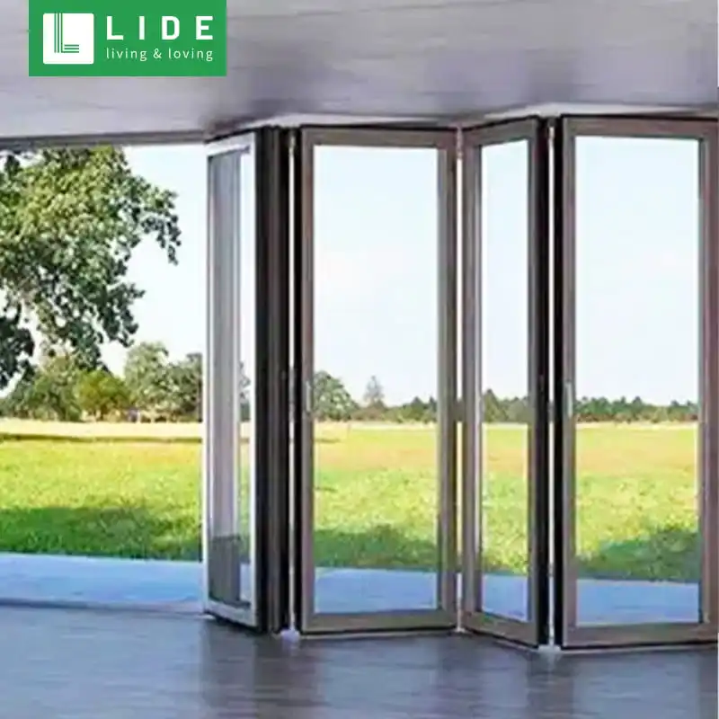 polycarbonate folding door pvc folding sliding door system