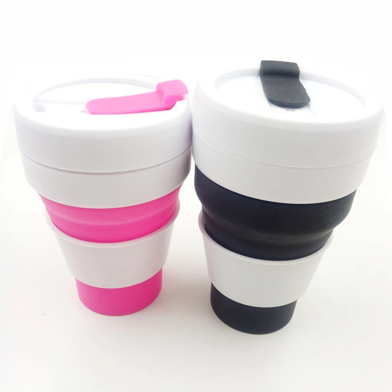 Leatchliving High Quality Silicone Collapsible Cup Orange Color Food Grade Funny Shape Silicone Cup